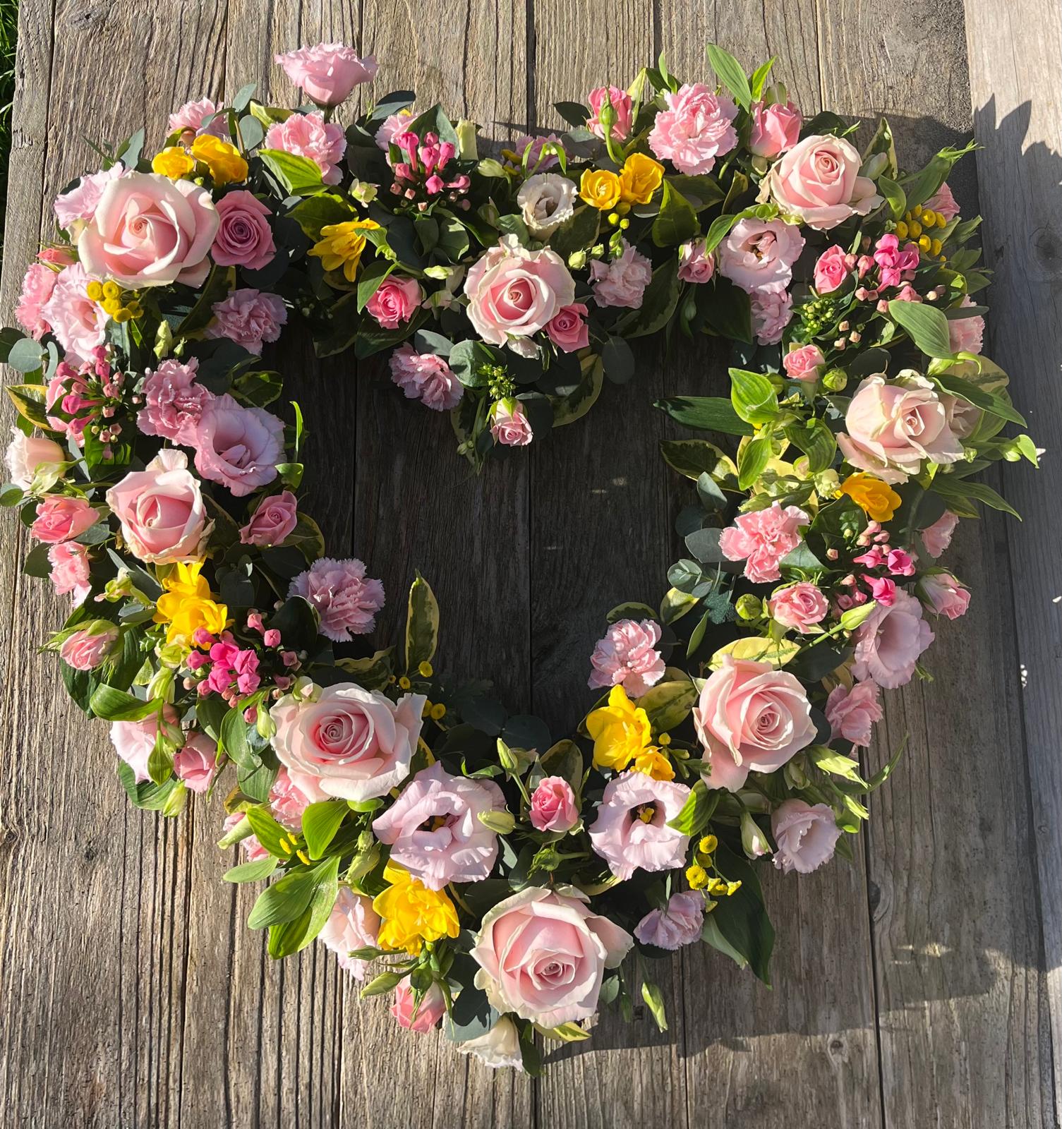 Open Heart Tribute · Pink & Yellow