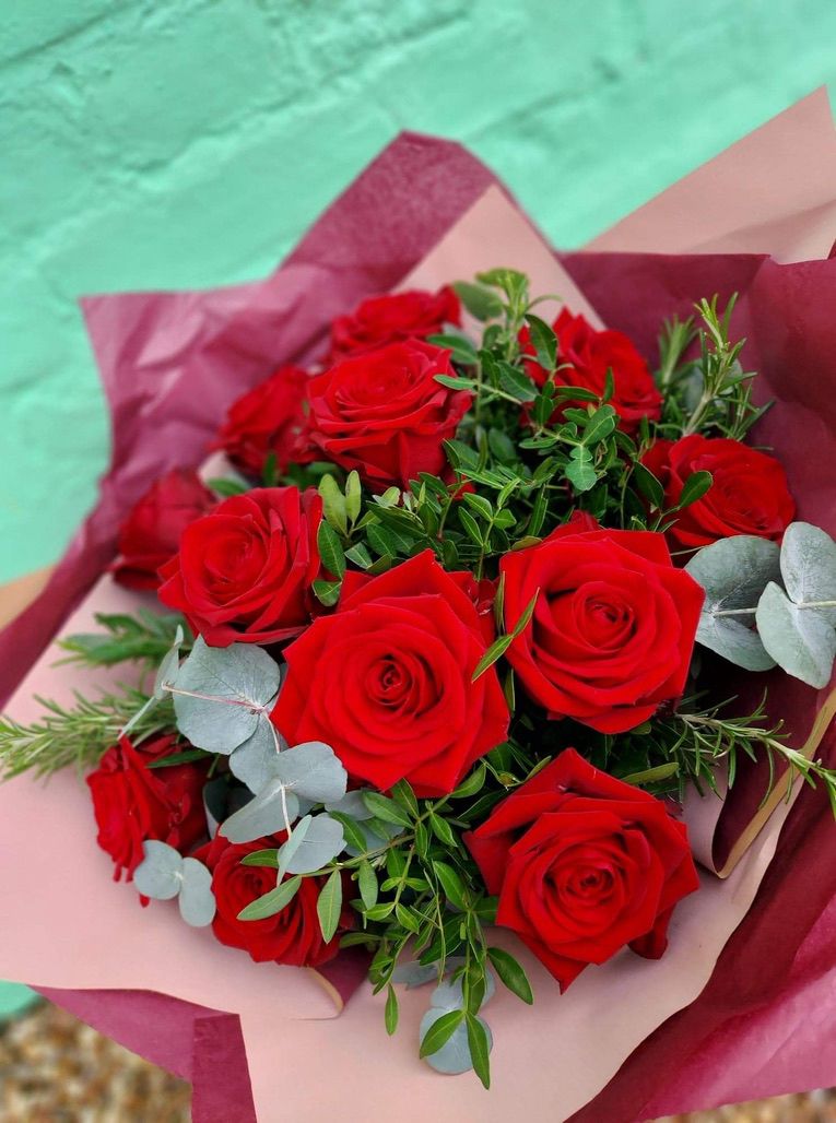 "Vision of Love" - 12 or 6 Red Roses