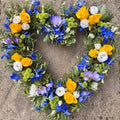 Open Heart Tribute · Blue, Yellow & White